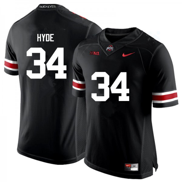 Ohio State Buckeyes #34 Carlos Hyde Men NCAA Jersey Black